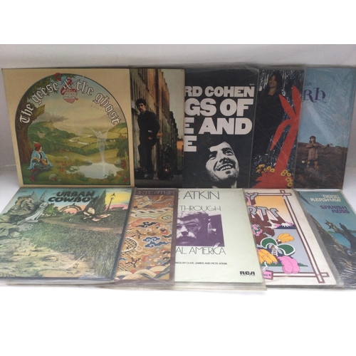 29 - Eighteen folk rock LPs by various artists including Bob Dylan, Andy Roberts, Leonard Cohen and other... 