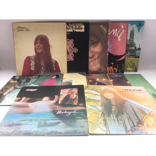 30 - Twelve LPs by Melanie comprising 'Gather Me', 'Affectionately Melanie', 'All The Right Noises' and o... 