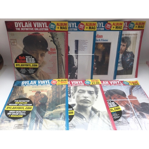 36 - Fourteen sealed 180g Bob Dylan LPs, DeAgostini pressings each with accompanying magazine.