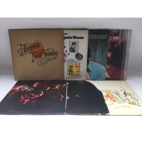 39 - Fifteen singer songwriter LPs by various artists including Joni Mitchell, Crosby, Stills, Nash & You... 