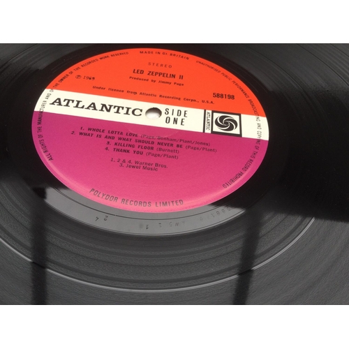 43 - The first four Led Zeppelin LPs, 'Led Zep II' is an early pressing on the red/plum Atlantic label, t... 