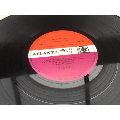 43 - The first four Led Zeppelin LPs, 'Led Zep II' is an early pressing on the red/plum Atlantic label, t... 