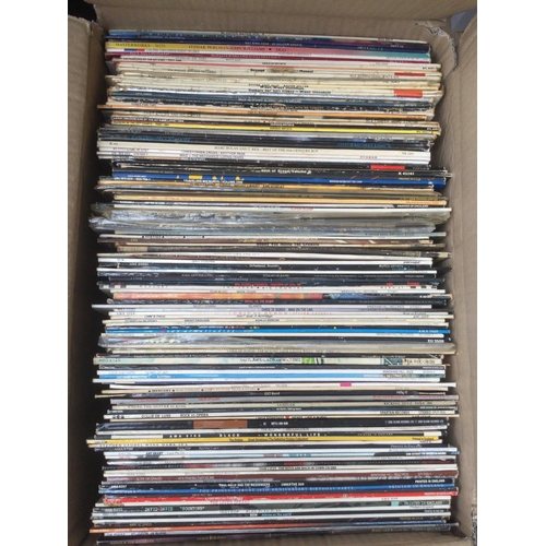 46 - A box of LPs and 12inch singles by various artists including Thin Lizzy, Iggy Pop, The Dickies and o... 