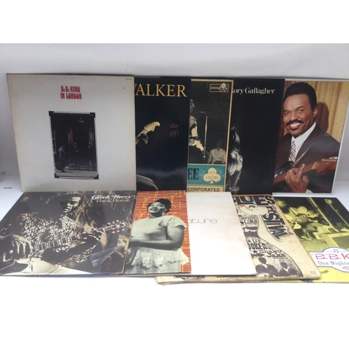 54 - 20 blues and r'n'b LPs by various artists including BB King, Chuck Berry, John Mayall, Rory Gallaghe... 