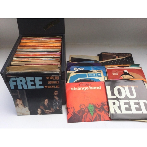 65 - Three record cases containing 7inch singles and EPs by various artists from the 1960s onwards togeth... 