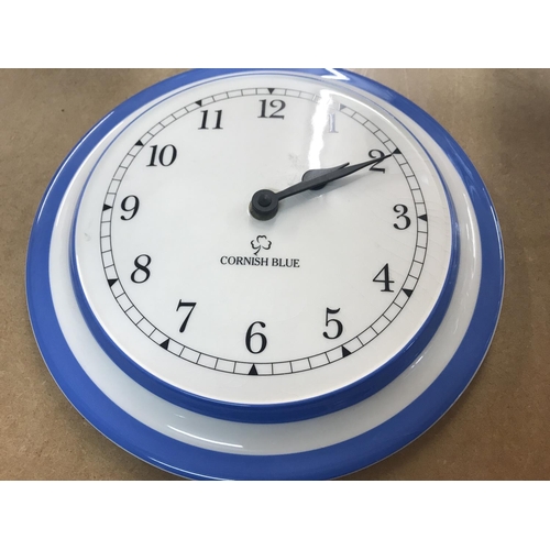 1325 - A Collection of Cornish blue ware including TG Green various jars an d covers together with bread bi... 