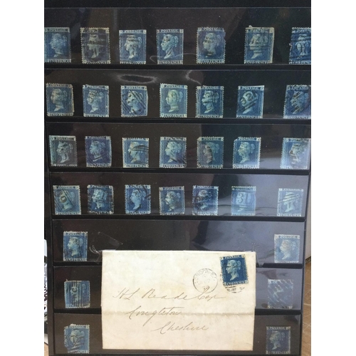 1907 - A collection of Queen Victoria 2d blue stamps (36 total) postage cat B