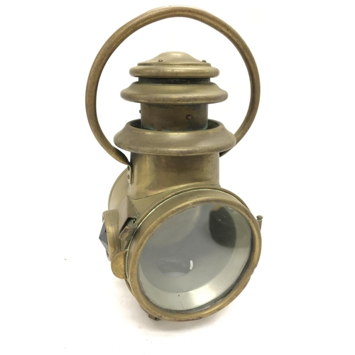 923 - Veteran French Bleriot brass car lamp , postage category D