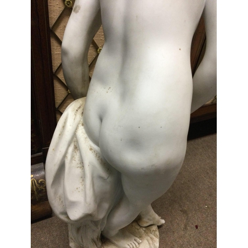 937 - A Parian figure of the form nude classical maiden. Chip to the base no other damage or restoration. ... 