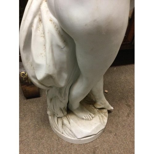 937 - A Parian figure of the form nude classical maiden. Chip to the base no other damage or restoration. ... 