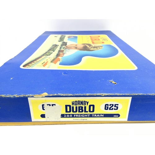 103 - A Boxed Hornby Dublo Electric Train Set. G25 L.M.R. 2-8-0 Freight Train.