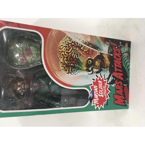 1037 - Boxed Collectable Figure of Martian Soldier from the film Mars Attacks. 1/6 scale