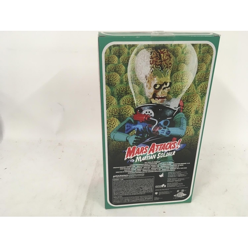 1037 - Boxed Collectable Figure of Martian Soldier from the film Mars Attacks. 1/6 scale