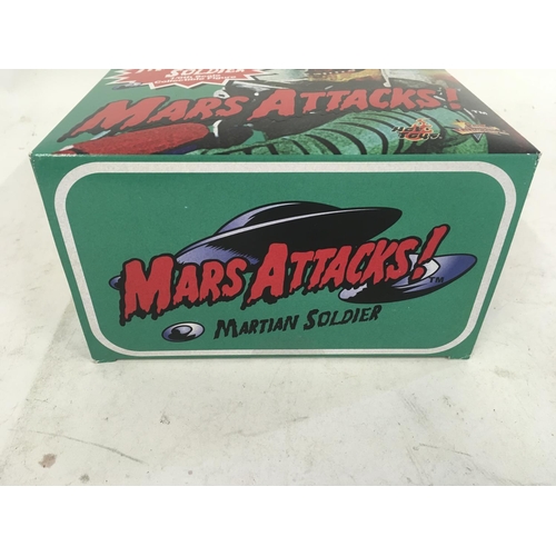 1037 - Boxed Collectable Figure of Martian Soldier from the film Mars Attacks. 1/6 scale