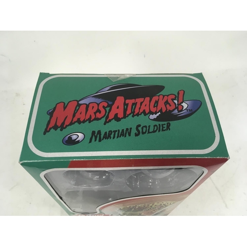 1037 - Boxed Collectable Figure of Martian Soldier from the film Mars Attacks. 1/6 scale