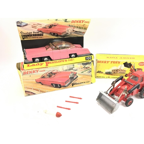 110 - A Boxed Dinky Toys Lady Penelope FAB 1 #100 and a Muir-Hill 2Wl Loader #437.