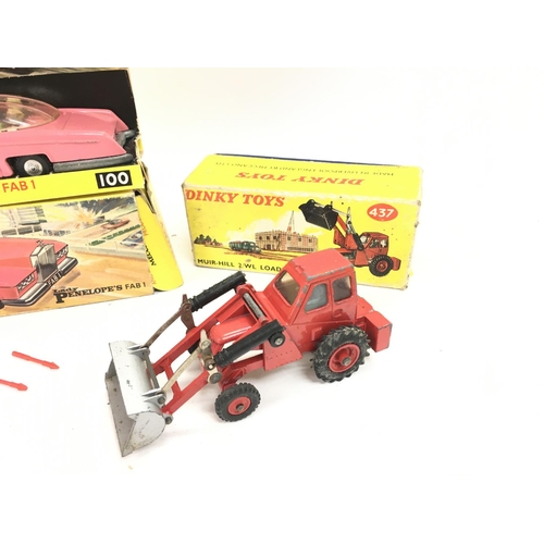 110 - A Boxed Dinky Toys Lady Penelope FAB 1 #100 and a Muir-Hill 2Wl Loader #437.