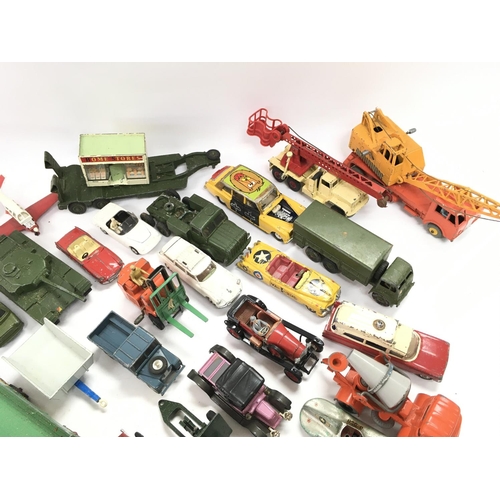 115 - A Box Containing a Collection of Playworn Diecast including Corgi. Dinky etc.