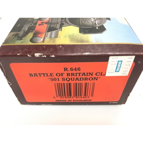 121 - A Boxed Hornby 00 Gauge Battle Of Britain Class 501 Squadron # R.646.