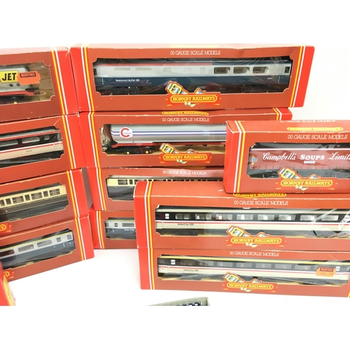 127 - A Collection of Boxed Hornby 00 Gauge Coaches. Rolling Stock and Track.