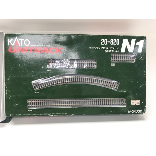 142 - A Boxed Kato N Gauge 10-340 Max Bullet Train and a Boxed Track.