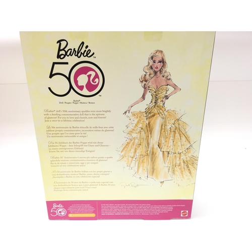 152 - A Boxed Barbie 50Th Anniversary Collectors Doll #N4981.