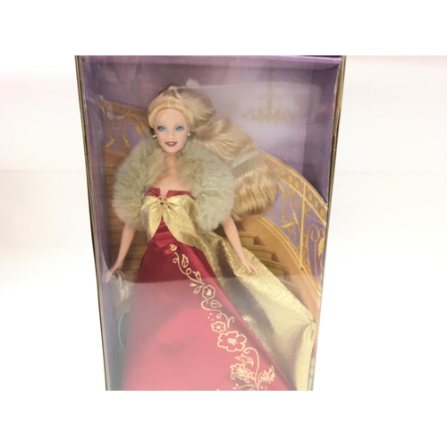 154 - 5 X Boxed Barbies Including 50Th. 2 X Glamorous Barbie. Victorian Ice Skater and Fashion Fever.