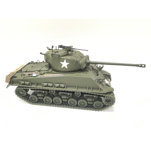 158 - A Franklin Mint Sherman Tank. 1/24 Scale. No Box Or Paperwork.