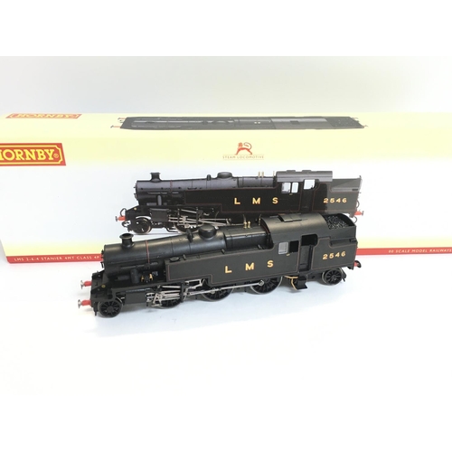 166 - A Boxed Hornby 00 Gauge LMS Stanier 4MT 2-6-4T Class 4P #R2635. DCC Ready.