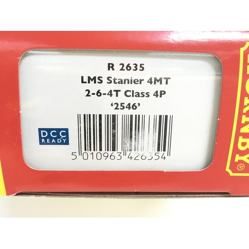 166 - A Boxed Hornby 00 Gauge LMS Stanier 4MT 2-6-4T Class 4P #R2635. DCC Ready.