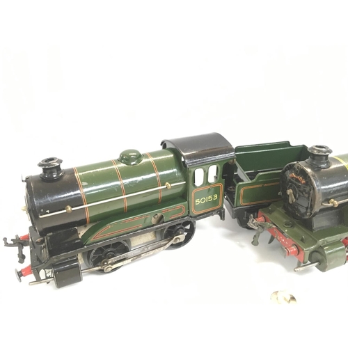 169 - A Box Containing 3 Hornby 0 Gauge Locomotives. Including 2 Keys.