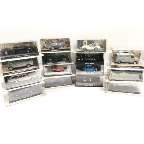 17 - A Collection of James Bond Diecast Vehicles. No Magazines.