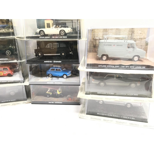 17 - A Collection of James Bond Diecast Vehicles. No Magazines.