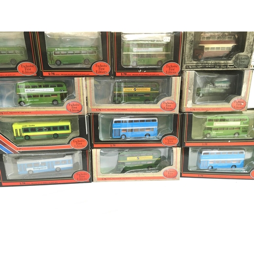 202 - 2 X Boxes Containing a Collection of Exclusive First Edition Buses. No reserve.(2).