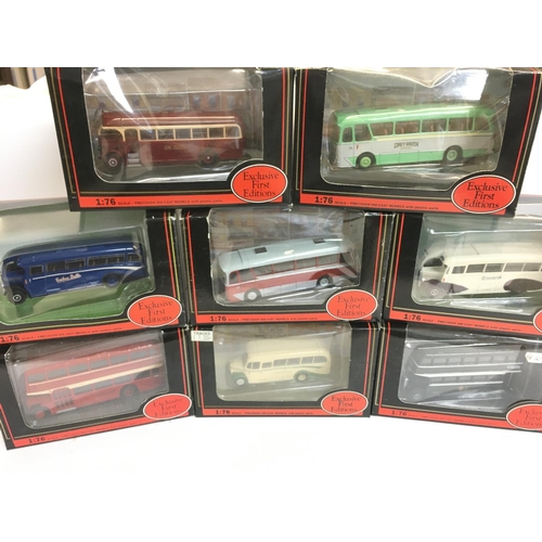 206 - 2 Boxes Containing Exclusive First Edition Buses. No Reserve.(2).