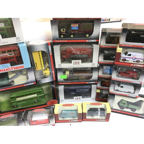 219 - A Box Containing Exclusive First Edition Buses. Corgi Trackside etc. No Reserve.