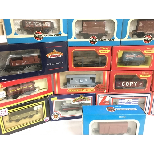 227 - A Box Containing a Collection of Various Boxed 00 Gauge Rolling Stock including Hornby. Airfix. Bach... 