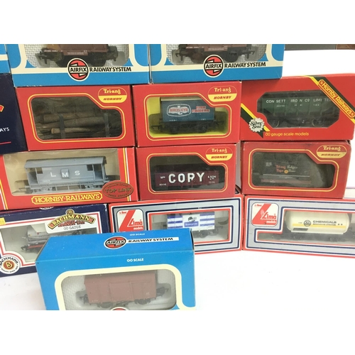 227 - A Box Containing a Collection of Various Boxed 00 Gauge Rolling Stock including Hornby. Airfix. Bach... 