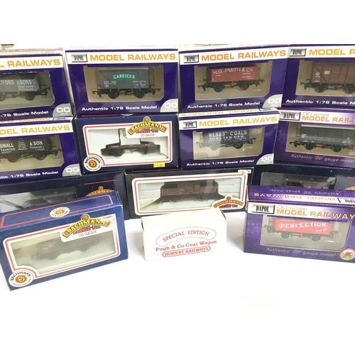 227 - A Box Containing a Collection of Various Boxed 00 Gauge Rolling Stock including Hornby. Airfix. Bach... 