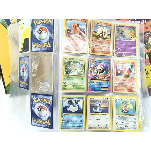 23 - 4 Binders Containing a Collection of vintage PokÃ©mon Cards.