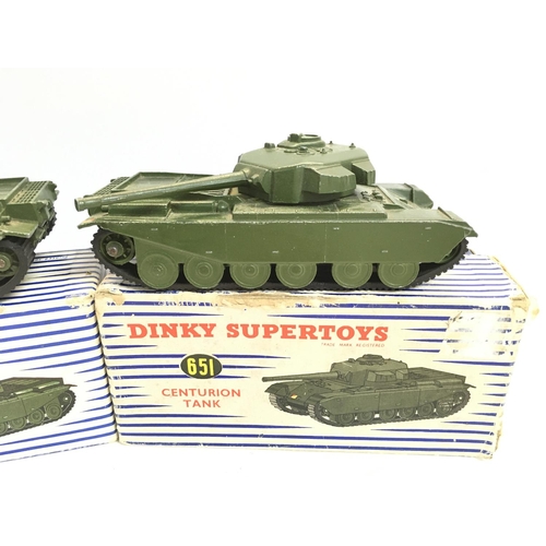 235 - 2 X Boxed Dinky Toys Centurion Tanks. #651.