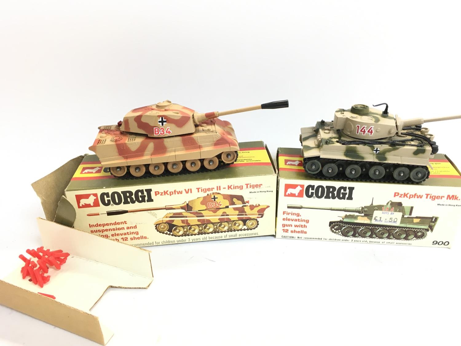 A Boxed Corgi PzKpfw VI Tiger II -King Tiger Tank #904 and a 