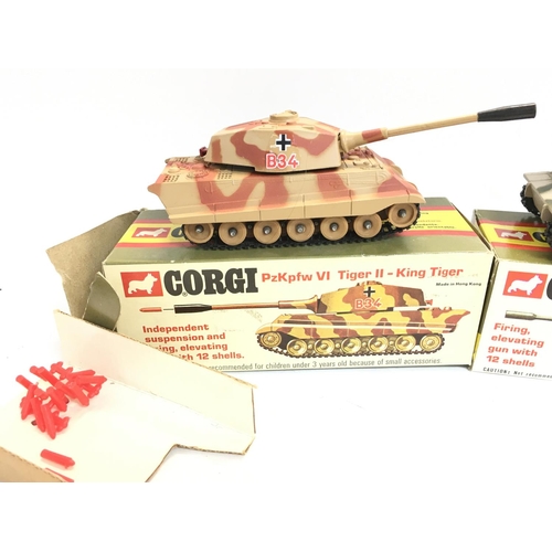 239 - A Boxed Corgi PzKpfw VI Tiger II -King Tiger Tank #904 and a PzKpfw Tiger Mk.I #900.