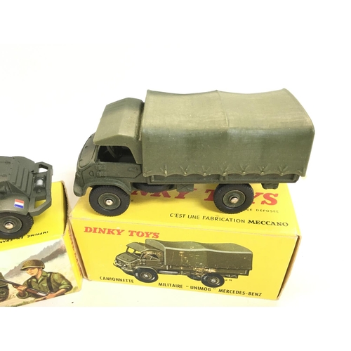 246 - A Boxed French Dinky Half Track #822 and a Army Covered Wagon #921.