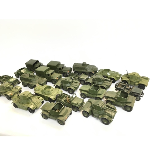 249 - A Collection of Various Dinky Military Vehicles. Some worn.