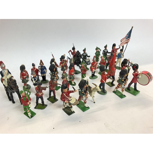 267 - A Collection of Plastic and Diecast Soldiers including some Britains.