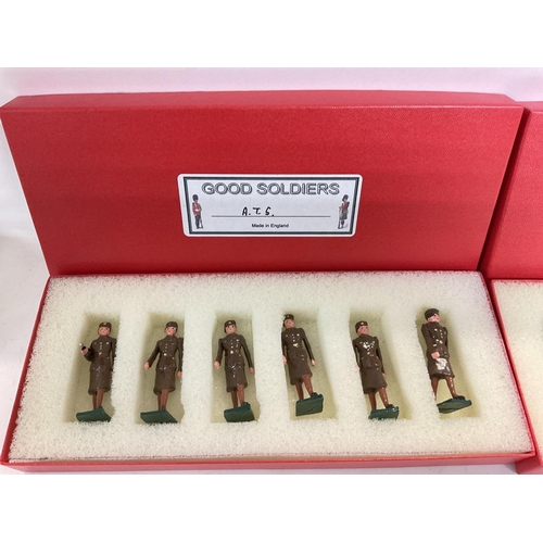 272 - 2 Boxed Good Soldiers Sets including Womenâs Auxiliary Air Force and Auxiliary Territorial Service... 