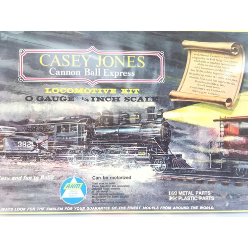 28 - A Boxed Rivarossi Casey Jones Cannon Ball Express Locomotive 0 Gauge Model Kit.