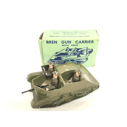 284 - A Boxed Britains Bren Gun Carrier With Crew. #1876.