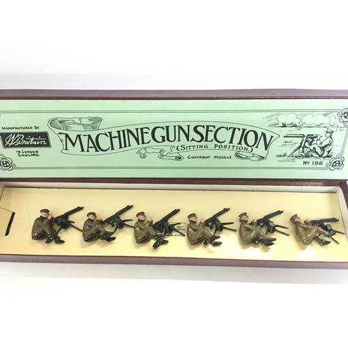 287 - A Boxed Britains Machine Gun Section #198.